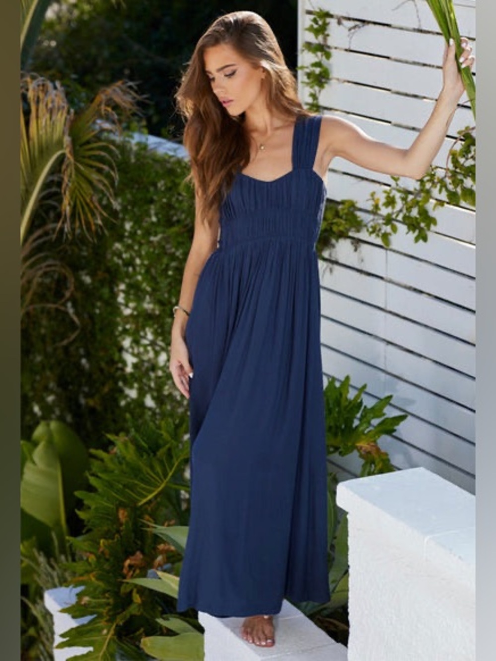 Bishop & Young - Grecian Corset Dress Marine - Small